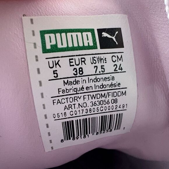 Puma Seude Classic Emboss Pink Lace Up Athletic Shoes Sneakers Women's Size 7.5 - Picture 8 of 8